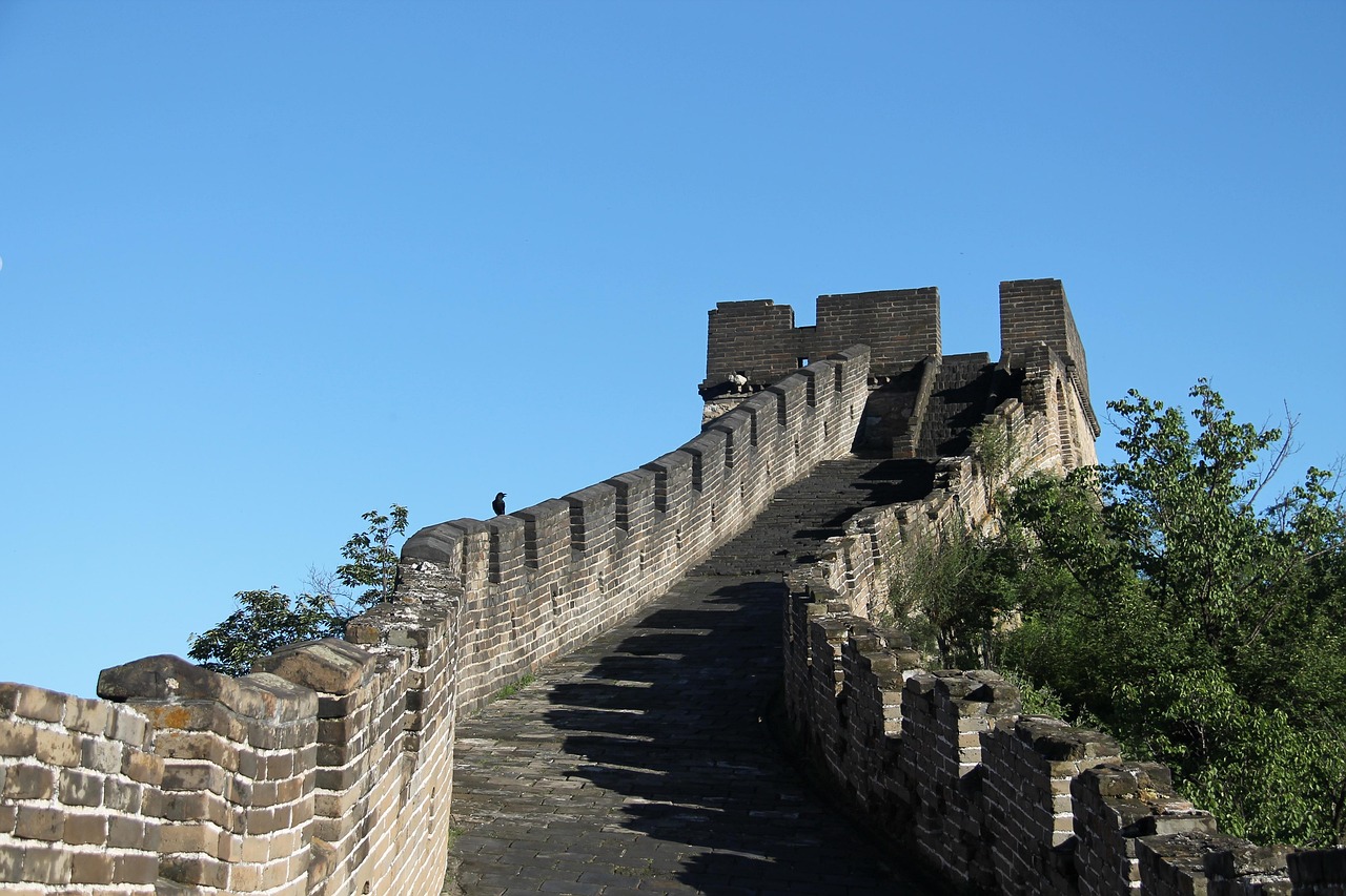 great wall, mutianyu great wall, china, nature, blue sky and white clouds, summer, mutianyu, beijing, huyile outdoor network, jiankou great wall, travel, beijing vacation