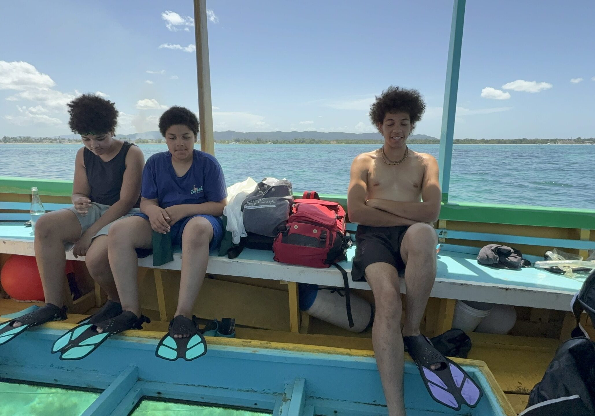Learning to Snorkel of the coast of Jamaica